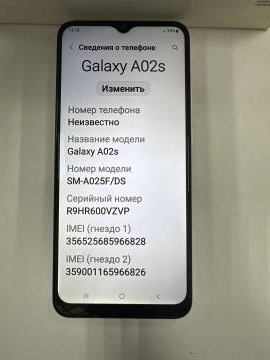 01-200100804: Samsung a025f galaxy a02s 3/32gb