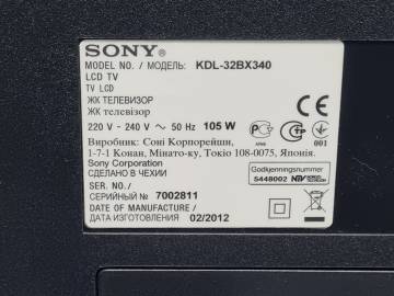 01-200087114: Sony kdl-32bx340