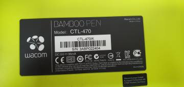 01-200203760: Wacom bamboo pen ctl-470