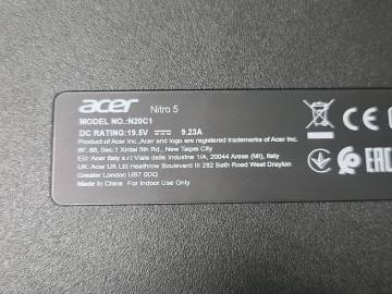 01-200112354: Acer core i7-11600h 2,7ghz/ ram16gb/ ssd512gb/ gf rtx3050 4gb/ 1920х1080/ 144hz