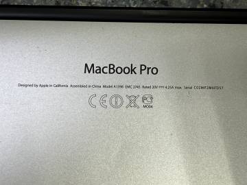 01-200146809: Apple macbook pro a1398 15,4&#34; core i7 2.2ghz/ram 16gb/ssd256gb/intel iris pro