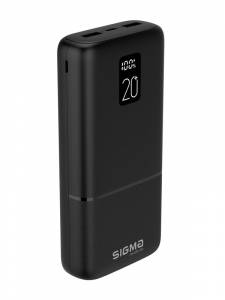 Зовнішній акумулятор Sigma Mobile x-power si20a2ql 20000mah type-c pd20w qc22,5w