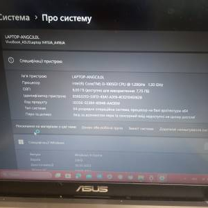 01-200307767: Asus єкр. 14/ core i3-1005g1 1,2ghz/ ram8gb/ ssd256gb/ uhd