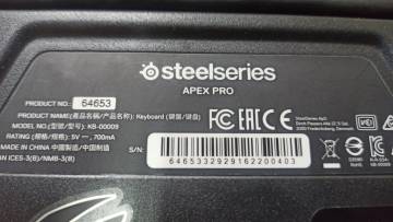 01-200249003: Steelseries apex pro