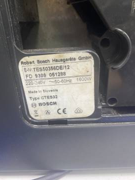 01-200259309: Bosch tes50356de/12