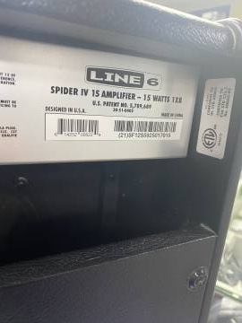 01-200274663: Line 6 spider iv 15