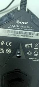01-200044593: Msi clutch gm08 gaming