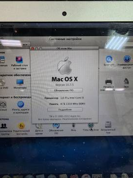 01-200150490: Apple macbook air a1370 11,6&#34; core i5 1,6 ghz/ram4gb/ssd60gb/intel hd graphics 3000