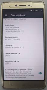 01-200206444: Lenovo k6 note 3/32gb