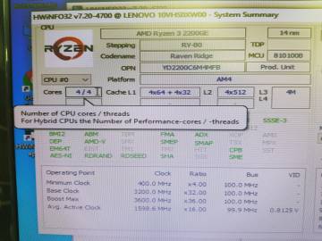 01-200026850: Пк сист. блок пк amd ryzen 3 2200ge/ram 4 gb/hdd 1000