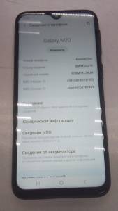 01-200212847: Samsung m205f galaxy m20 4/64gb