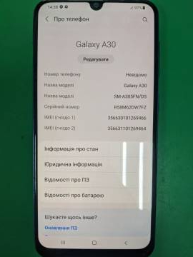 01-200127475: Samsung a305f galaxy a30 4/64gb