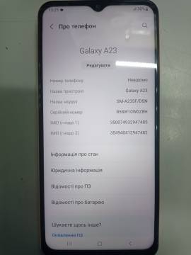 01-200217179: Samsung galaxy a23 6/128gb