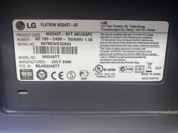 01-200258936: Lg w2242t